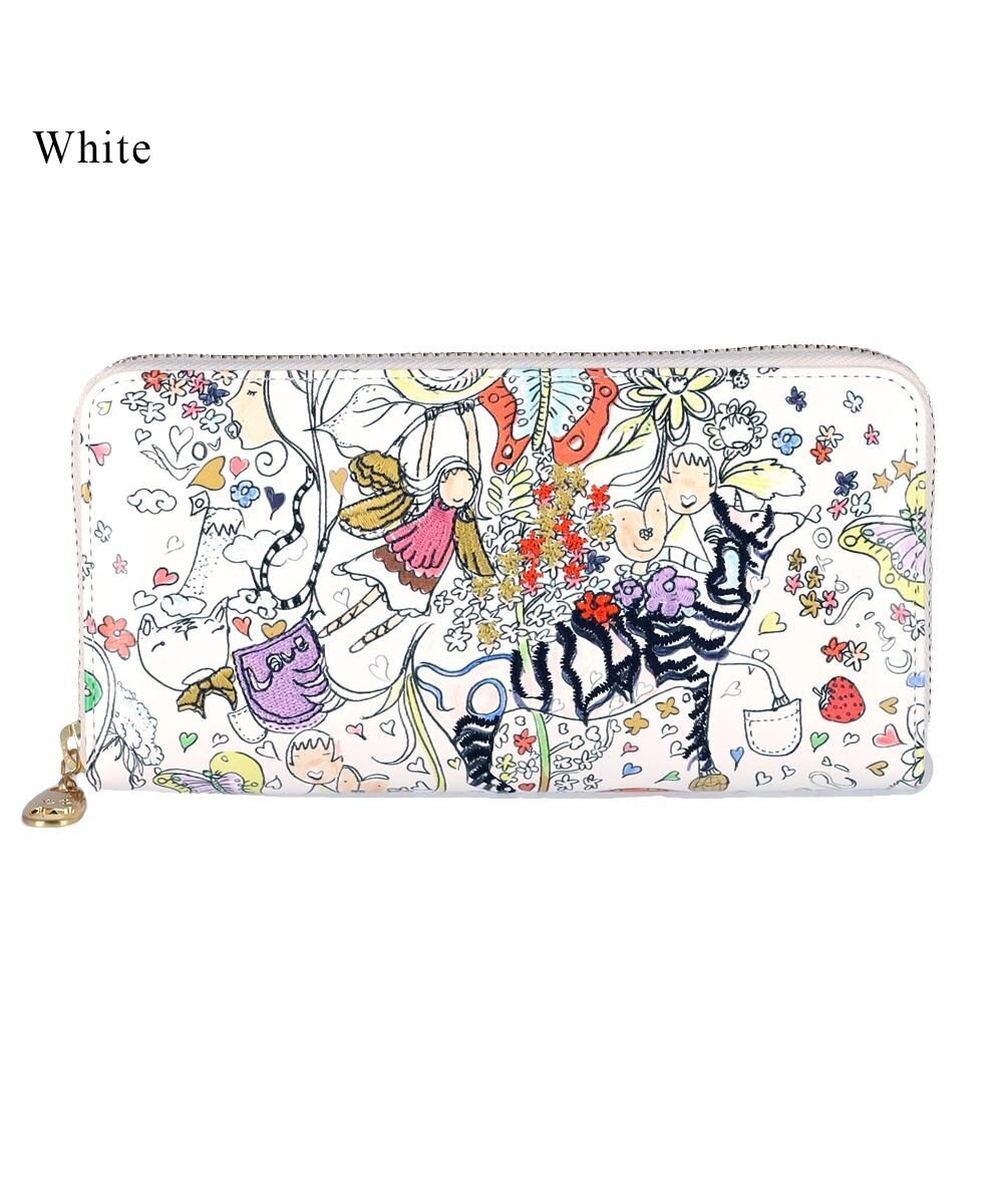 tsumori chisato CARRY ナチュラルラブ 財布 長財布 ラウンドファスナー 