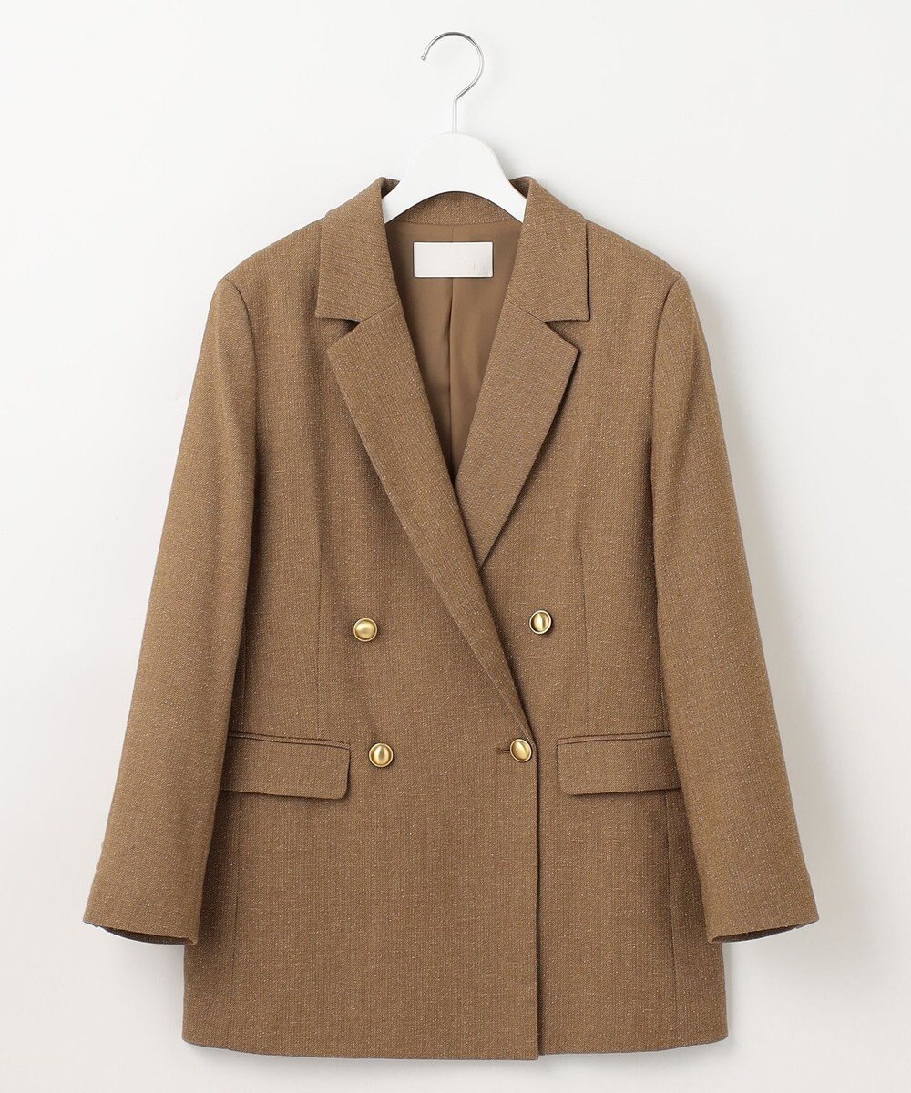 自由区 S 【SHIHOさん着用】シルクネップツイード ジャケット 