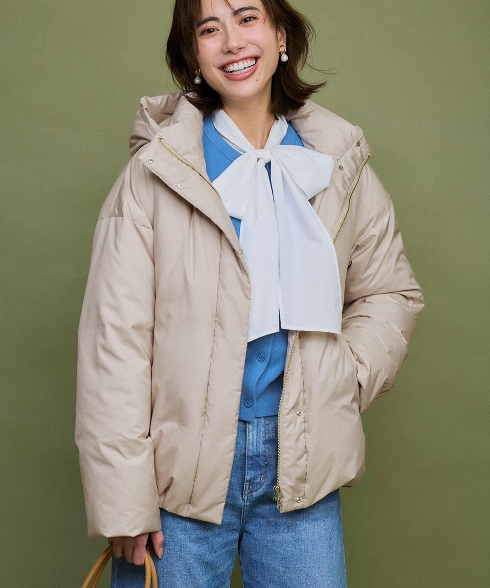 23区 S 【WEB&一部店舗限定】ステッチレス フーデット ダウン 