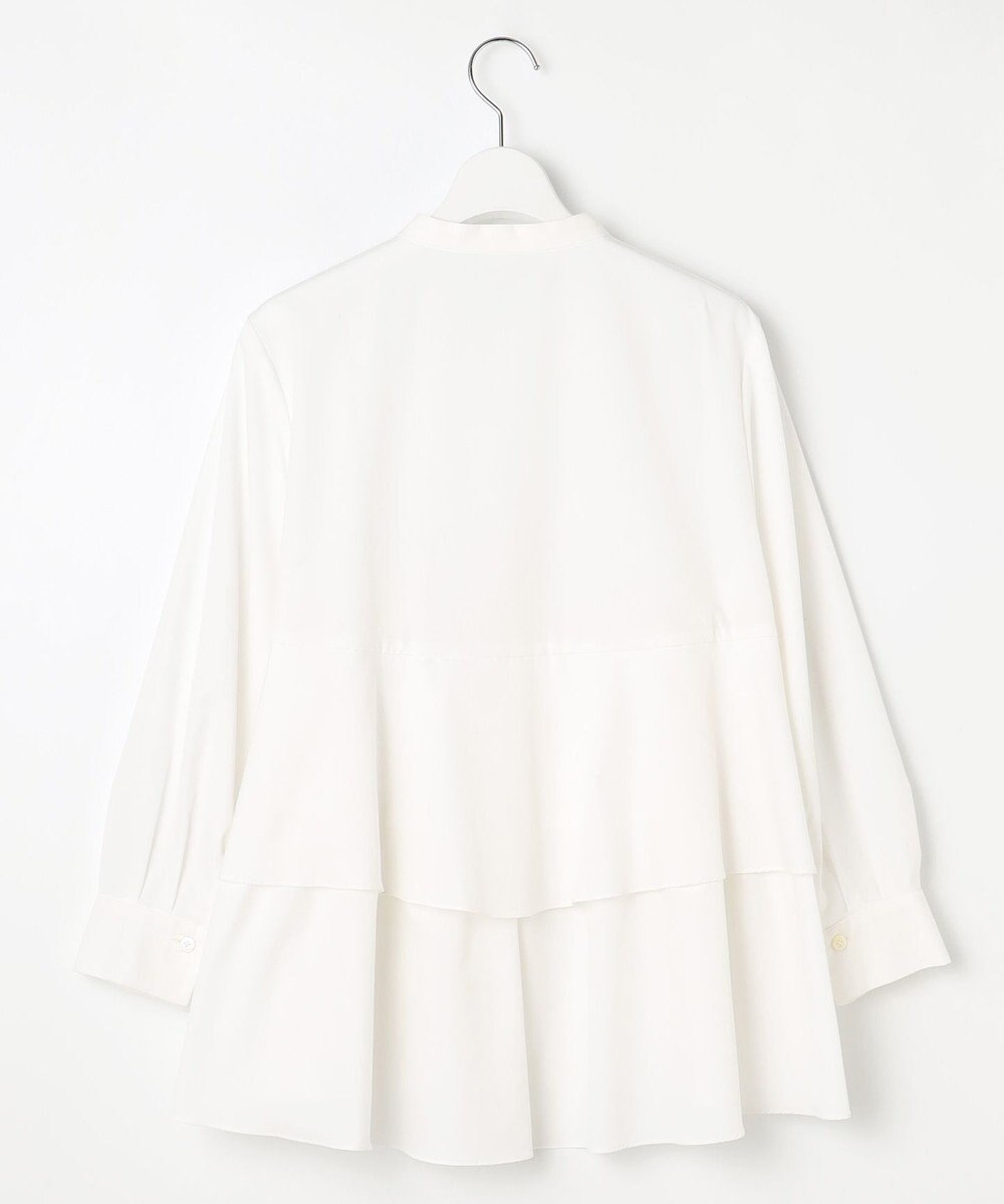 自由区 S 【洗える】コットンティアード ブラウス 