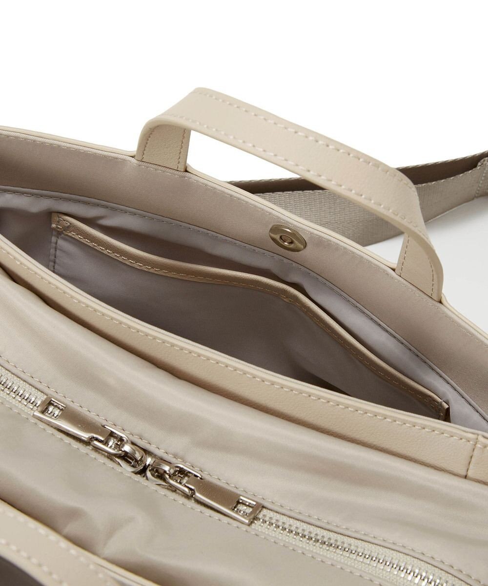 TOPKAPI 【Breath TOPKAPI】防水ナイロン レザーコンビ ミニトート ショルダーバッグ 