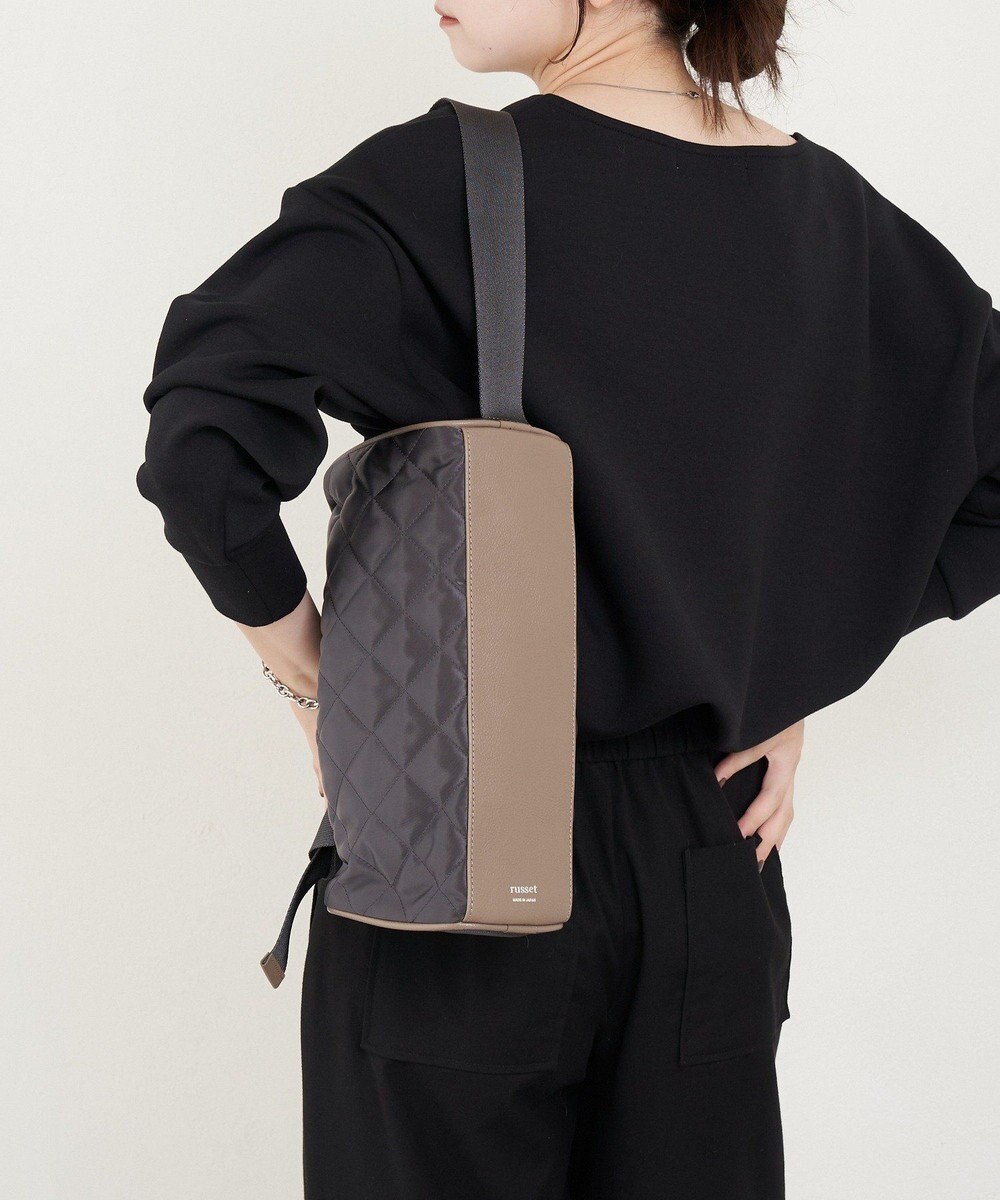 russet キルティングドラムミニショルダーバッグ(SF-267) 