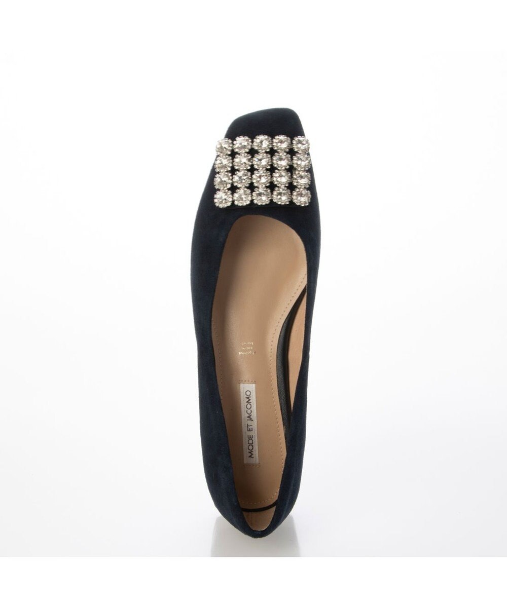 MODE ET JACOMO <MODE ET JACOMO>アシンメトリービジューフラットパンプス 