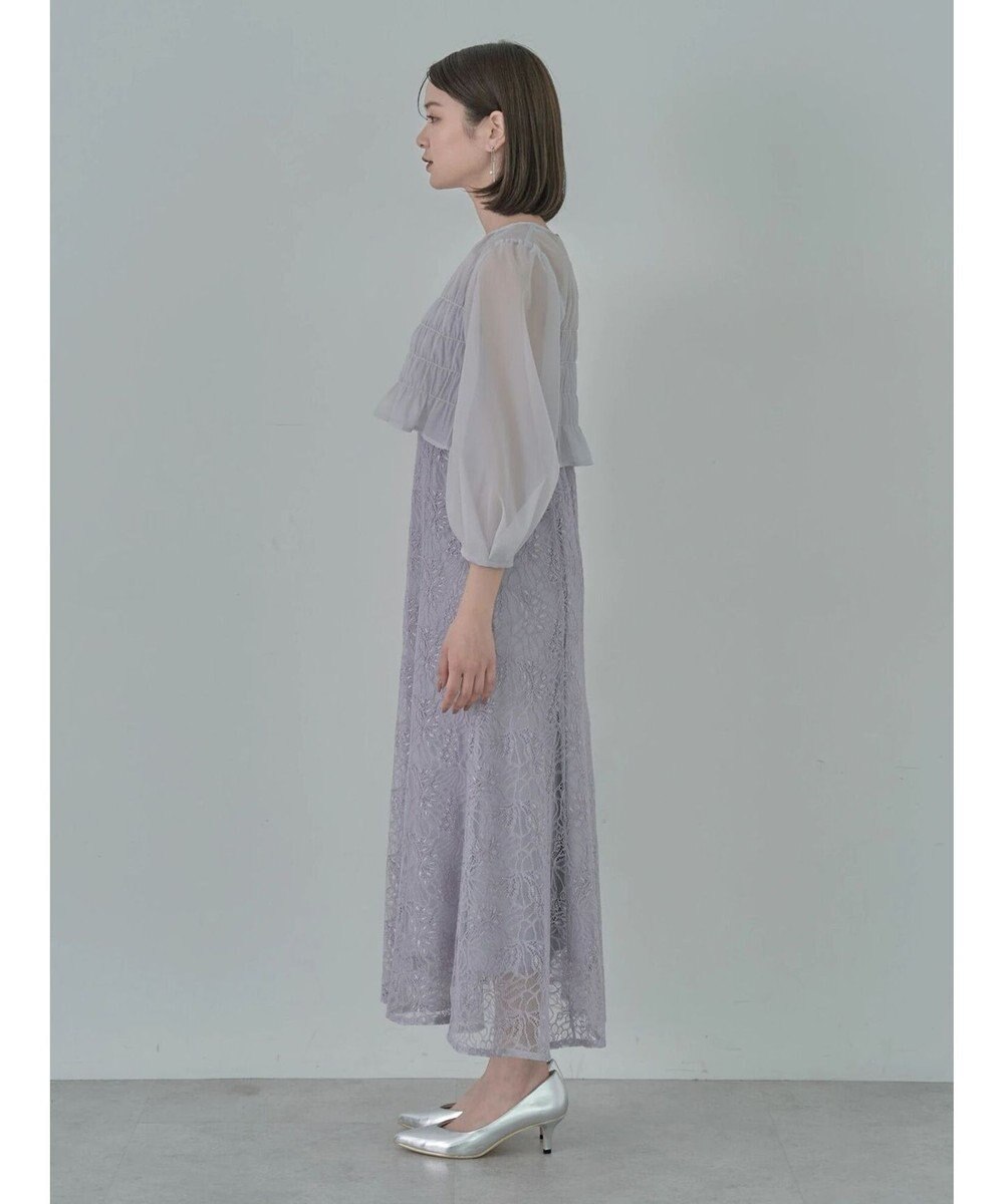 earth music&ecology ＳＥＴ２点　シースルーブラウス付きキャミワンピース 