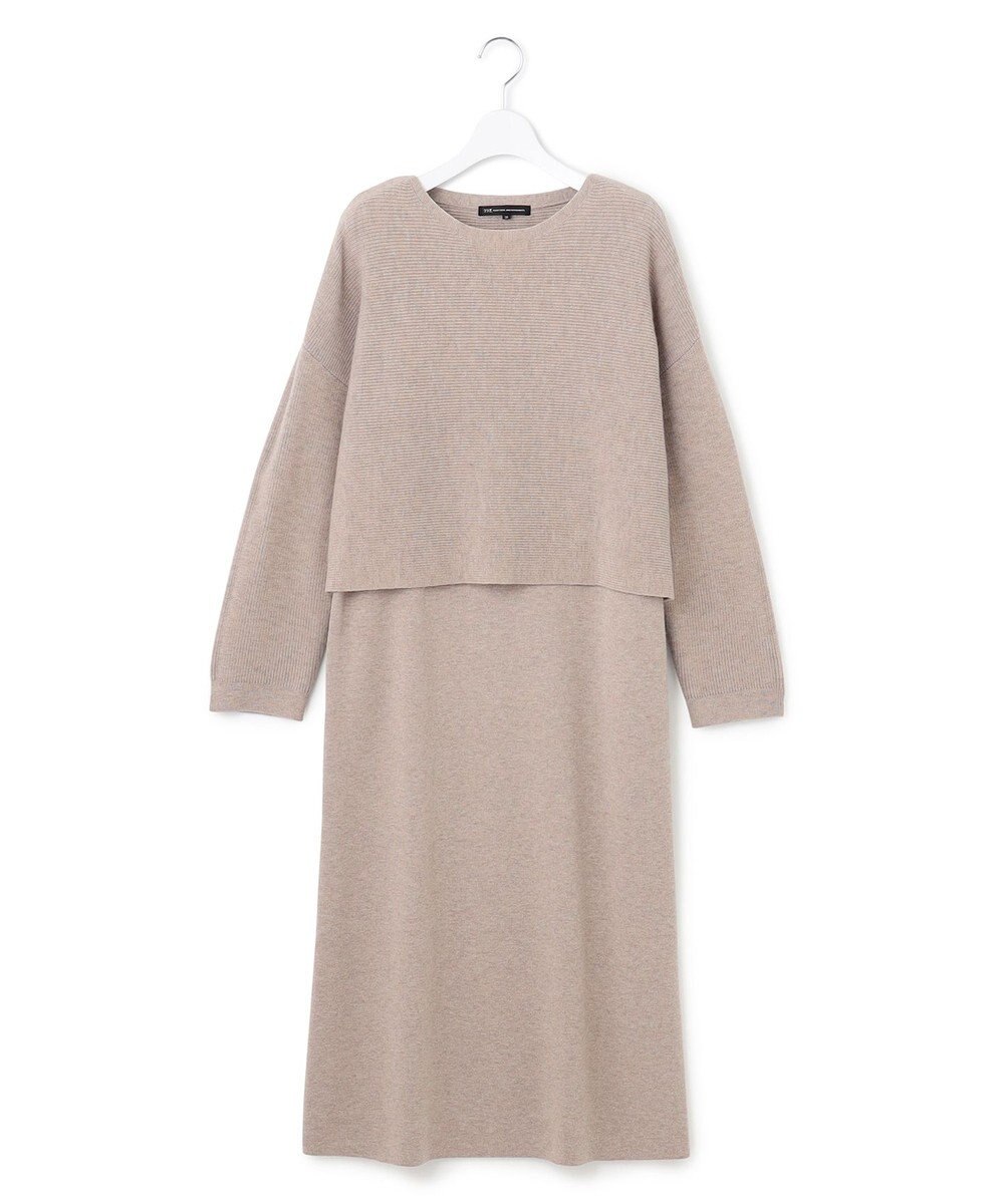 23区 【一部店舗限定/洗える】レイヤードニットツイン ワンピース 