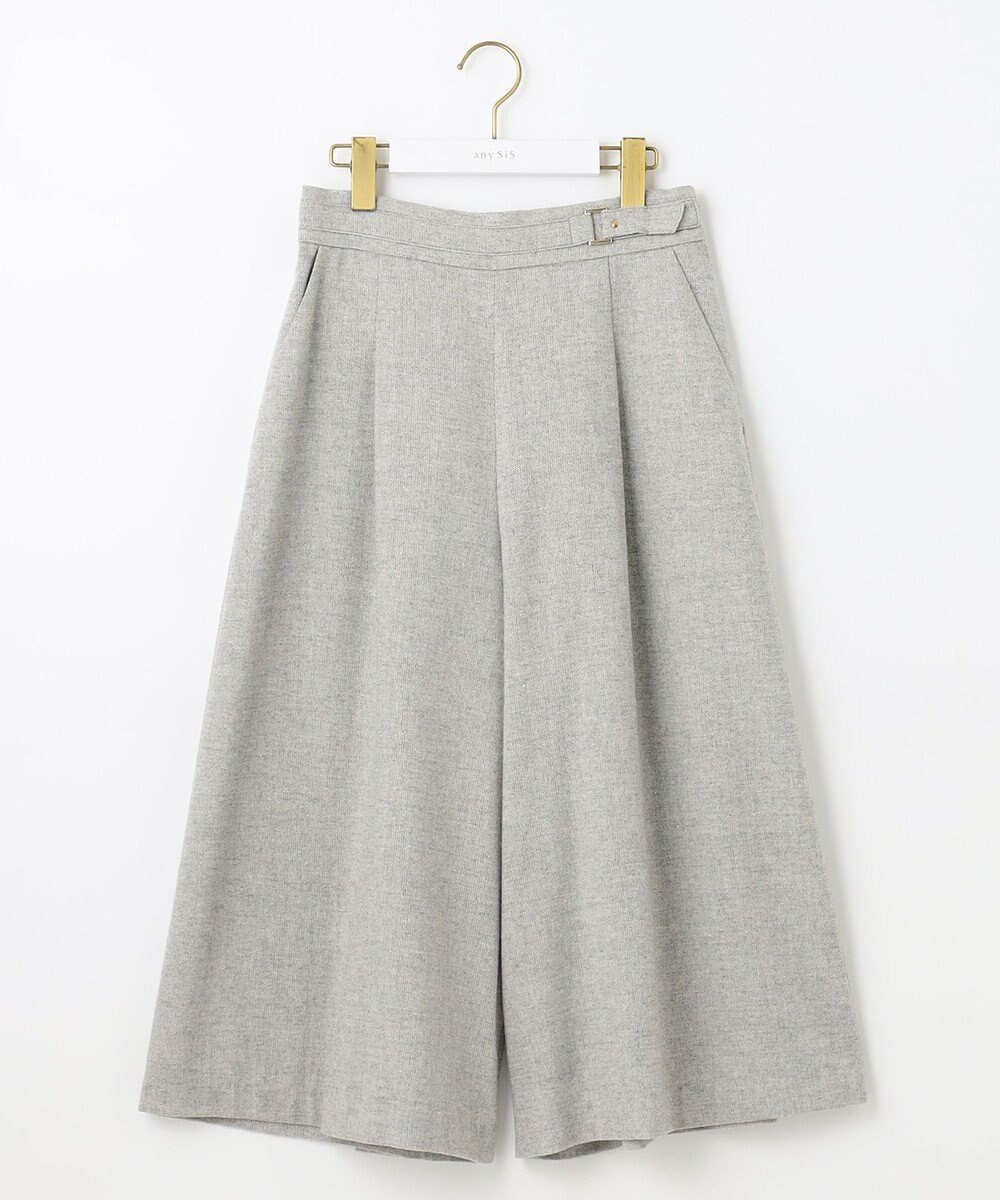 ANY SIS ホームスパンワイドクロップド パンツ 