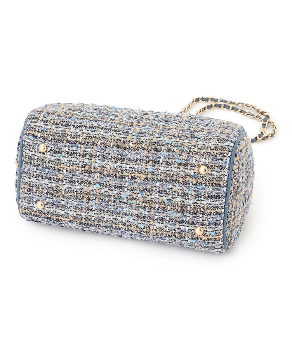 23区 GIOLICAツイード シリンダー ショルダーバッグ 