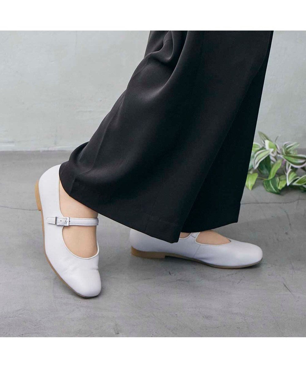 ing <ing>【WEB限定】ストラップフラットシューズ 