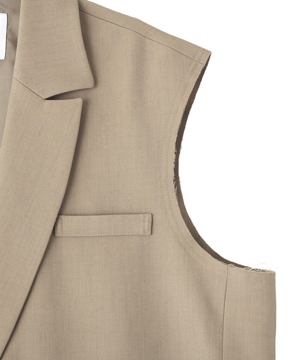 CRAFT STANDARD BOUTIQUE ＜セレモニー＞カットアウトデザインテーラードジレ 