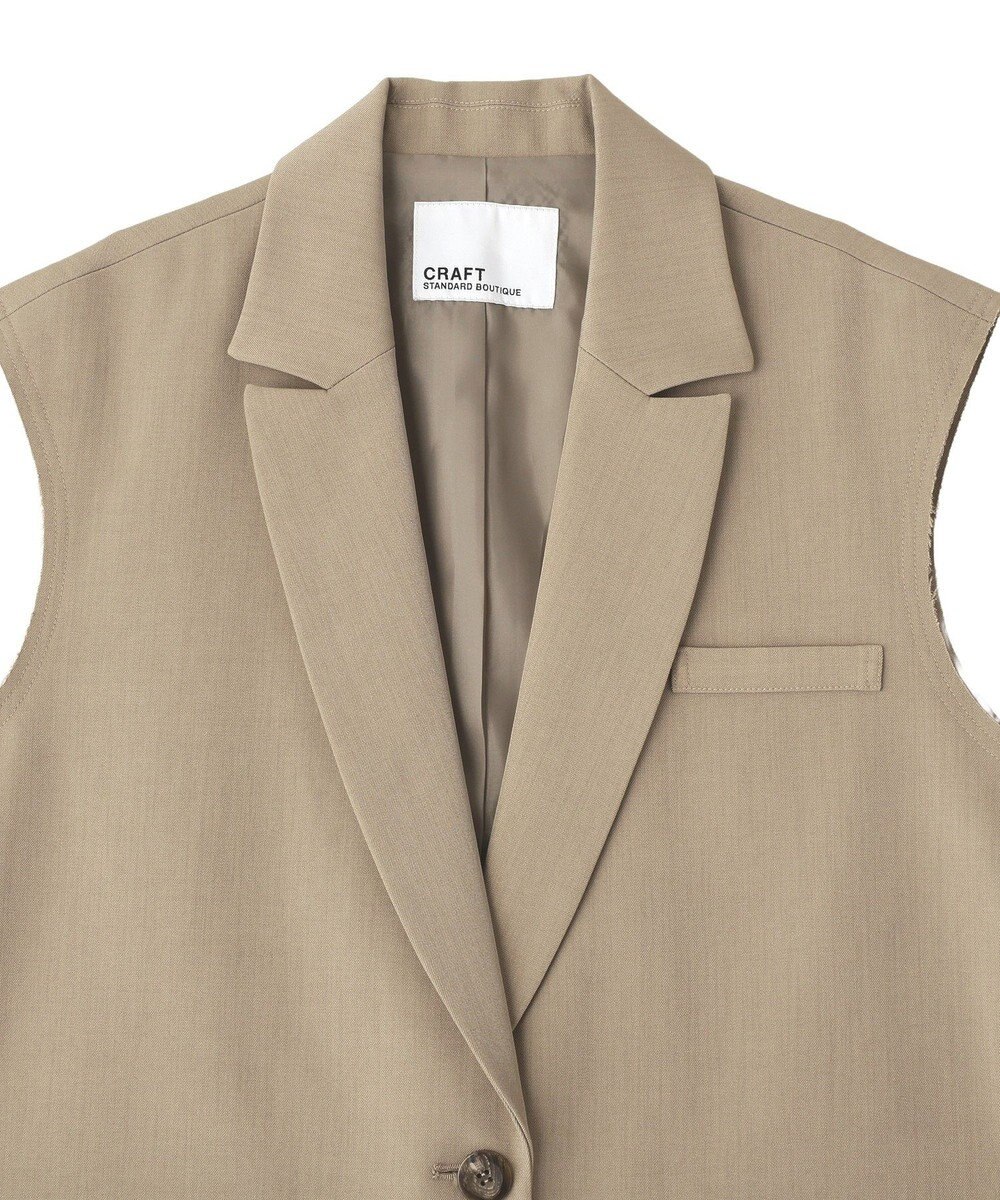 CRAFT STANDARD BOUTIQUE ＜セレモニー＞カットアウトデザインテーラードジレ 