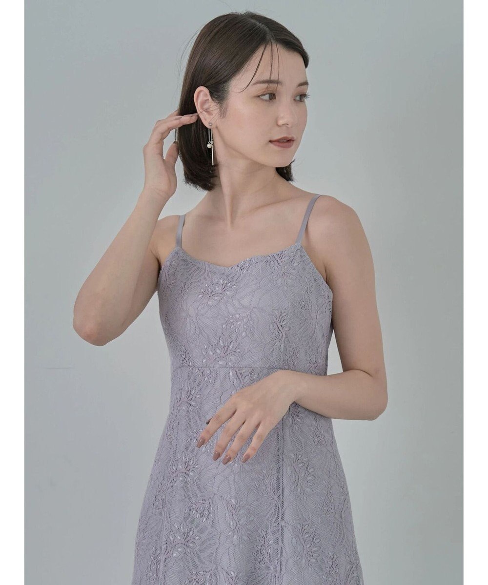 earth music&ecology ＳＥＴ２点　シースルーブラウス付きキャミワンピース 