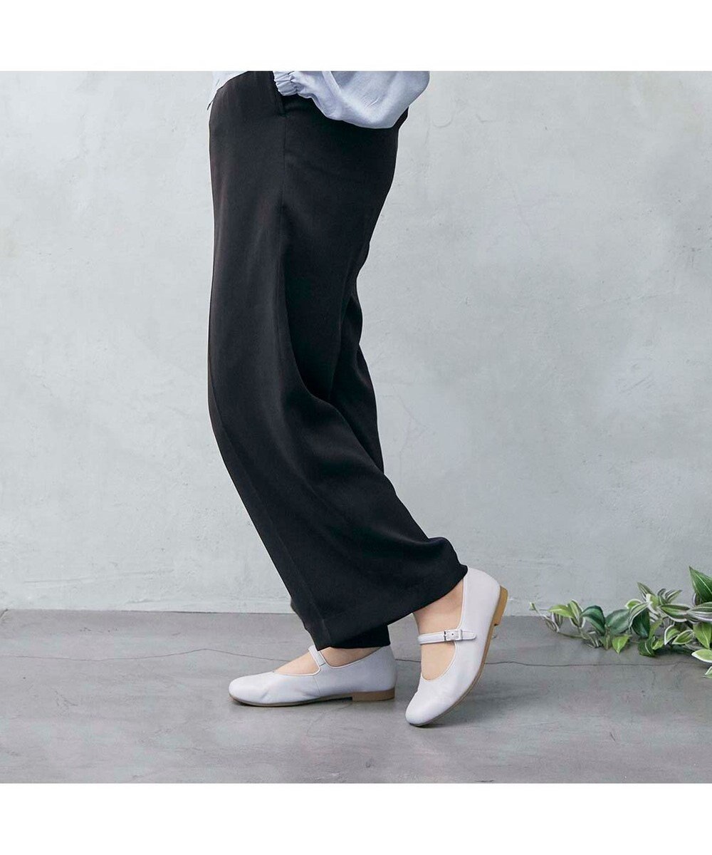 ing <ing>【WEB限定】ストラップフラットシューズ 