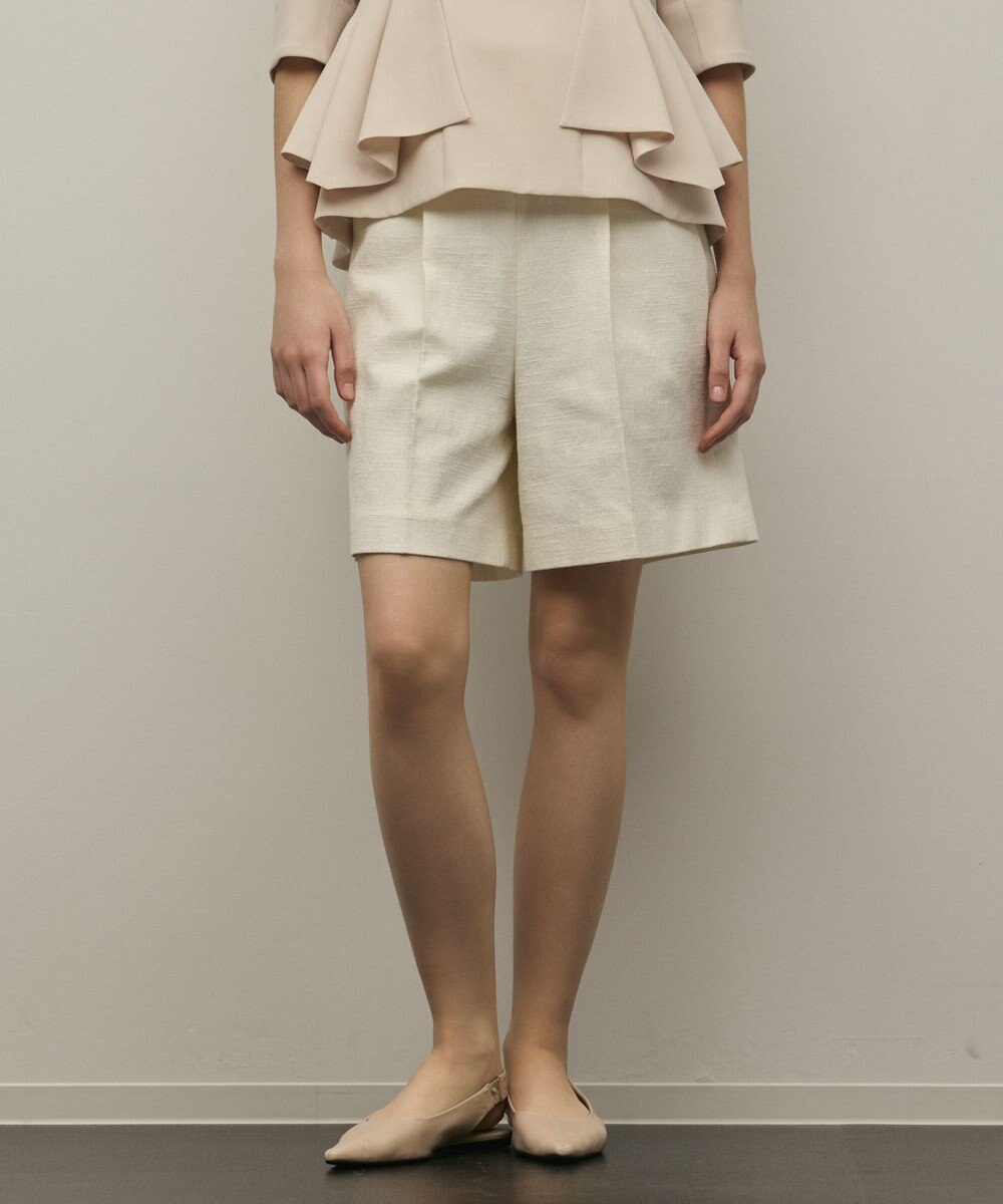 GRACE CONTINENTAL ツイードタックショートパンツ 