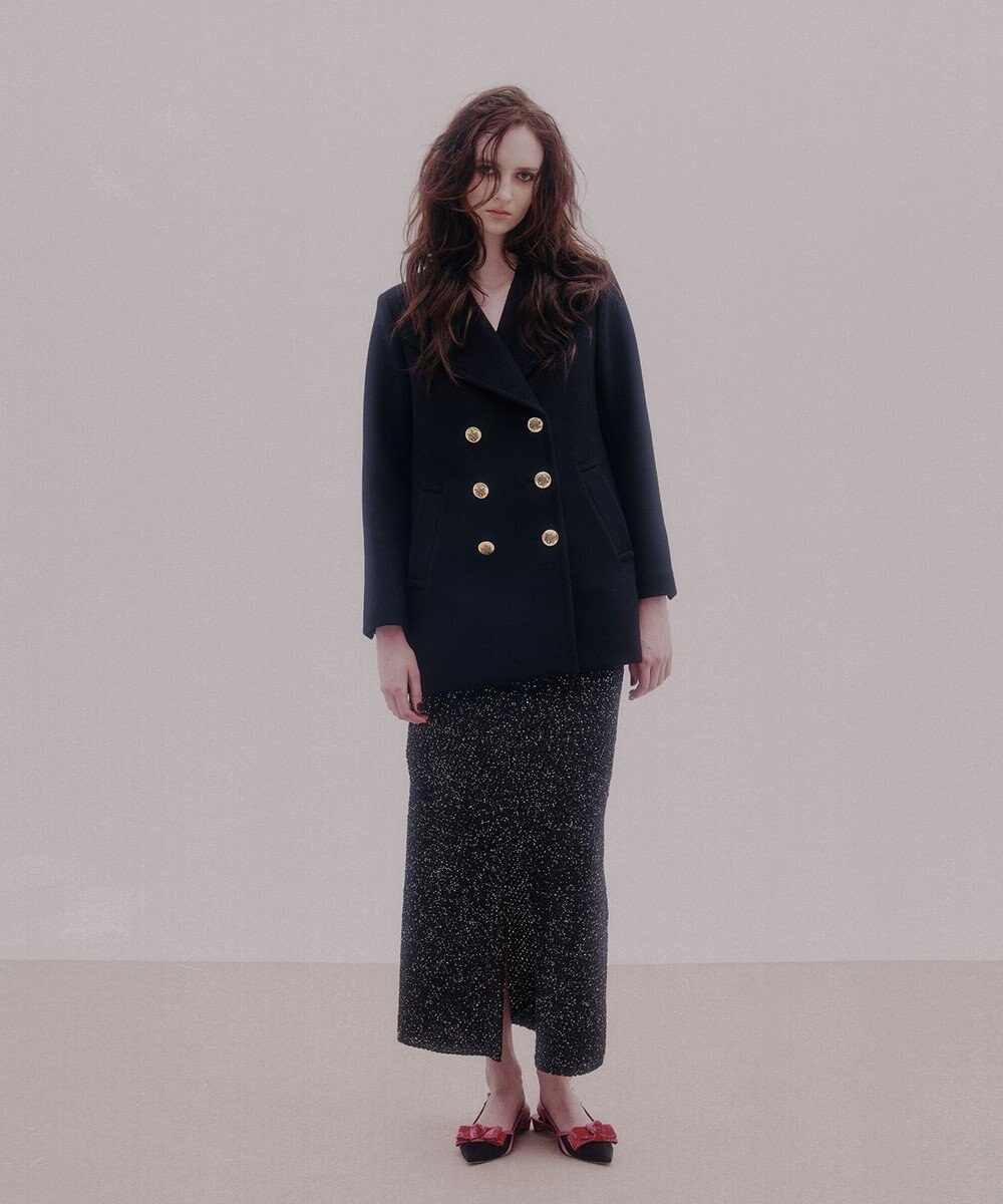 GRACE CONTINENTAL サイドスリットPコート 