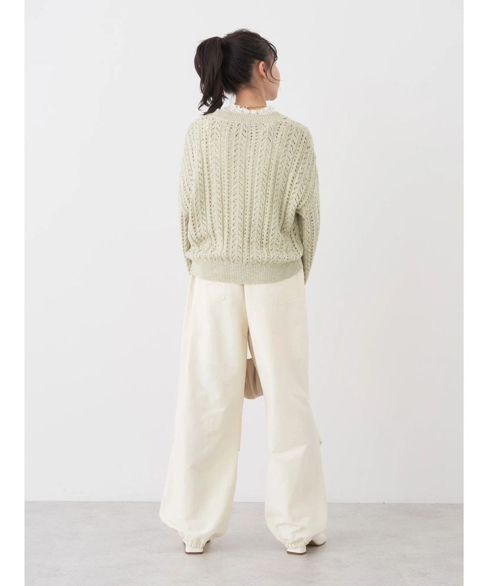 earth music&ecology スラブヤーンスカシカーディガン 