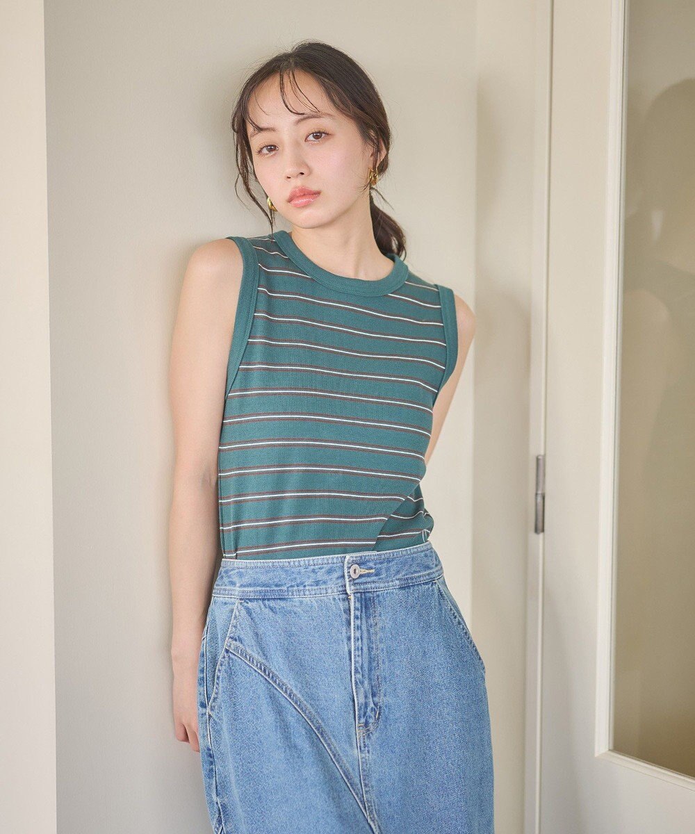 earth music&ecology リブタンクトップ 