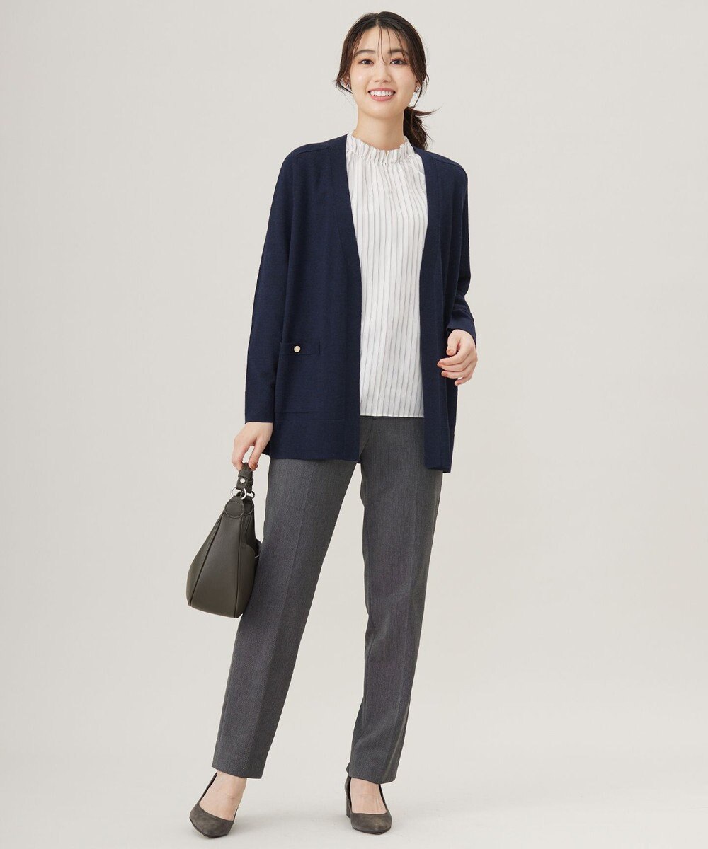 J.PRESS LADIES S 【洗える】KNIT BASIC ロングカーディガン 