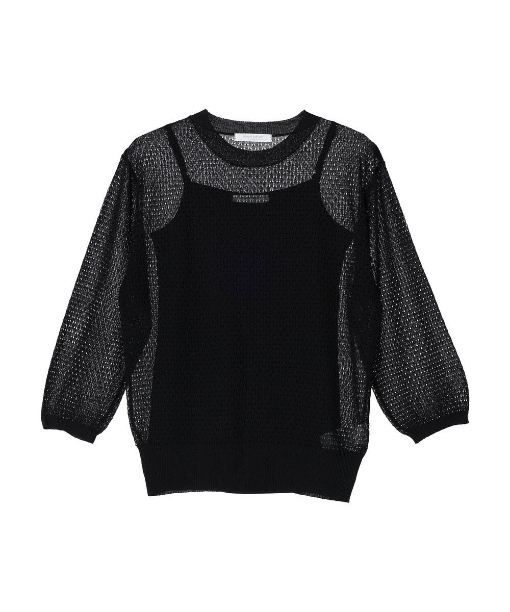 Green Parks ＳＥＴ２点　ラメすかしニット＋キャミソール 