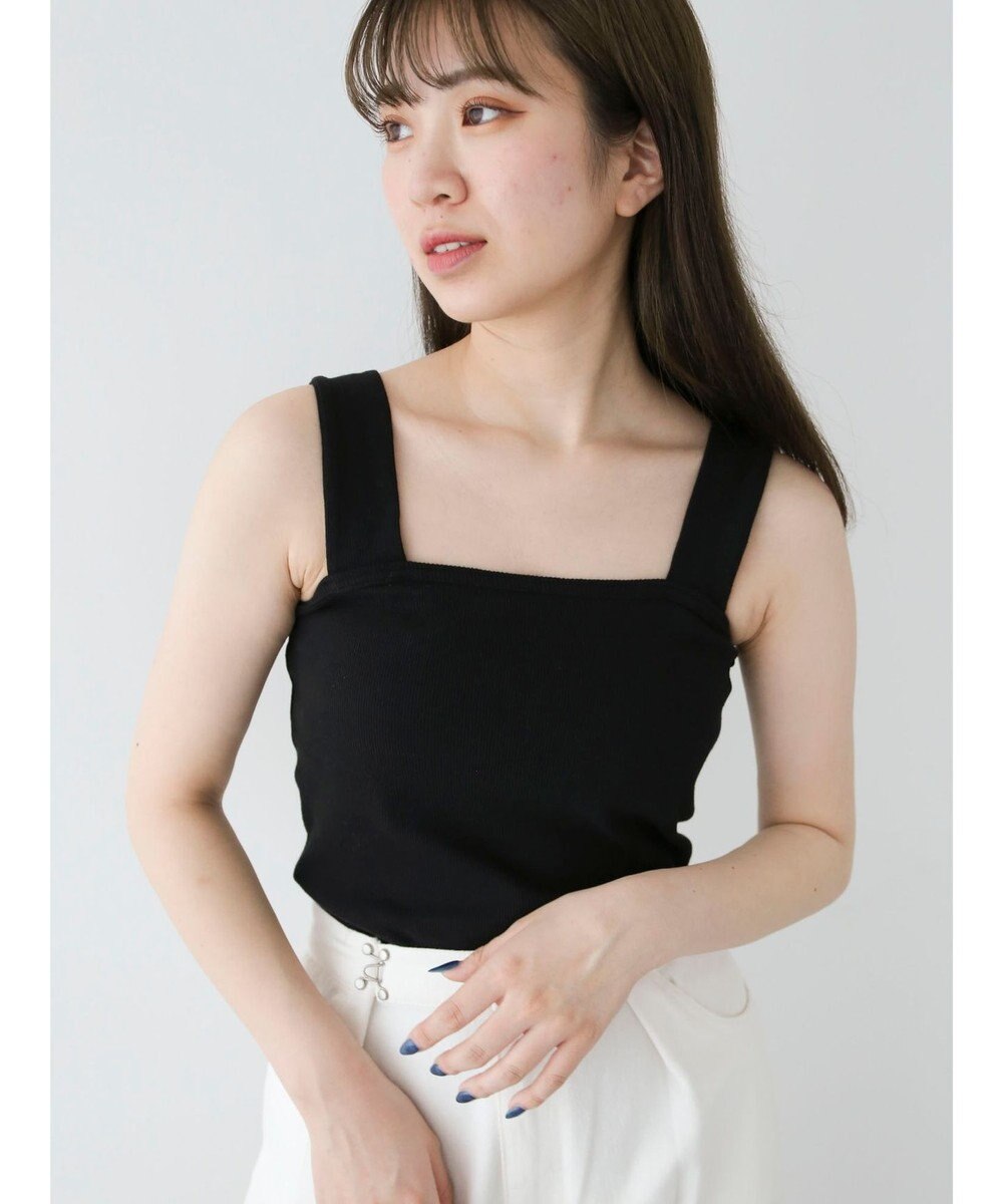 Green Parks スクエアリブタンクトップ 