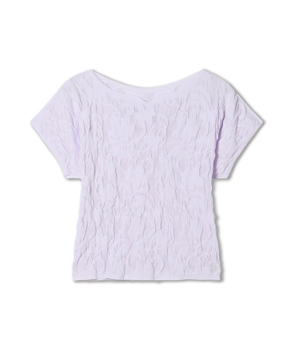 Chacott 【ノーソーイングニット】バレリーナネックコンパクトTシャツ 