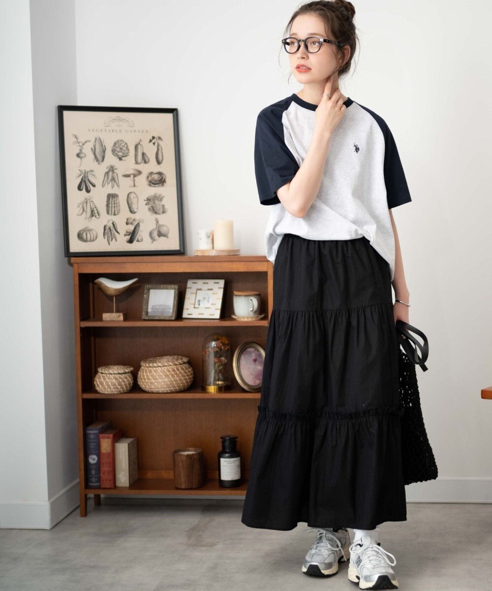 WEGO 【洗える/綿100%】USPOLOワンポイントTシャツ 