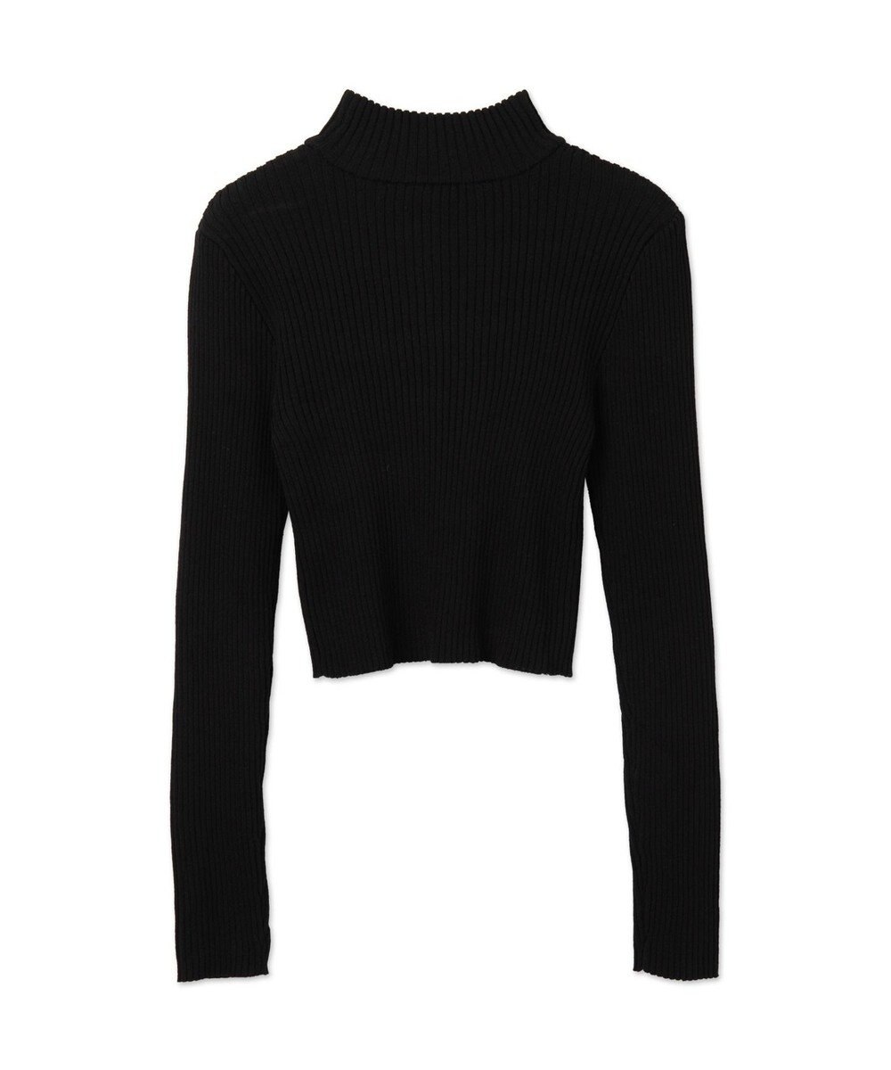 WEGO リブハイネックショートニット 