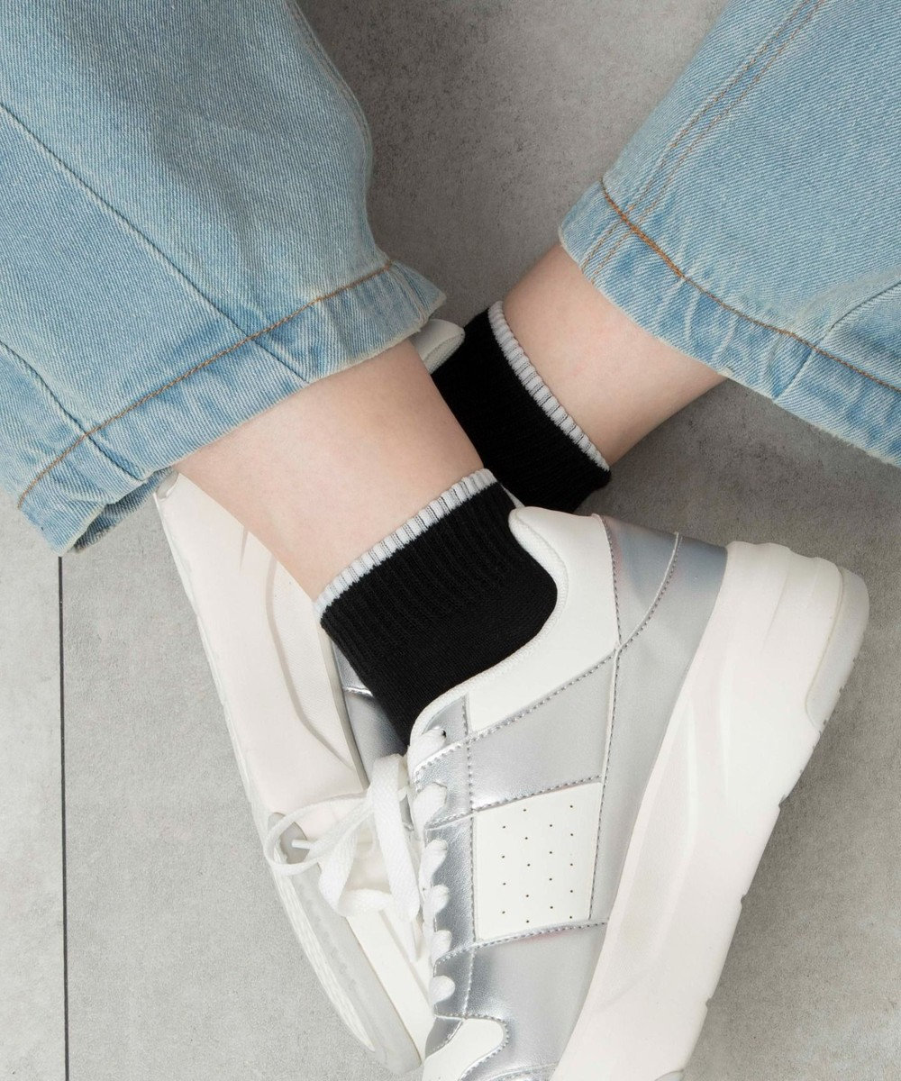 WEGO ラインショートソックス 