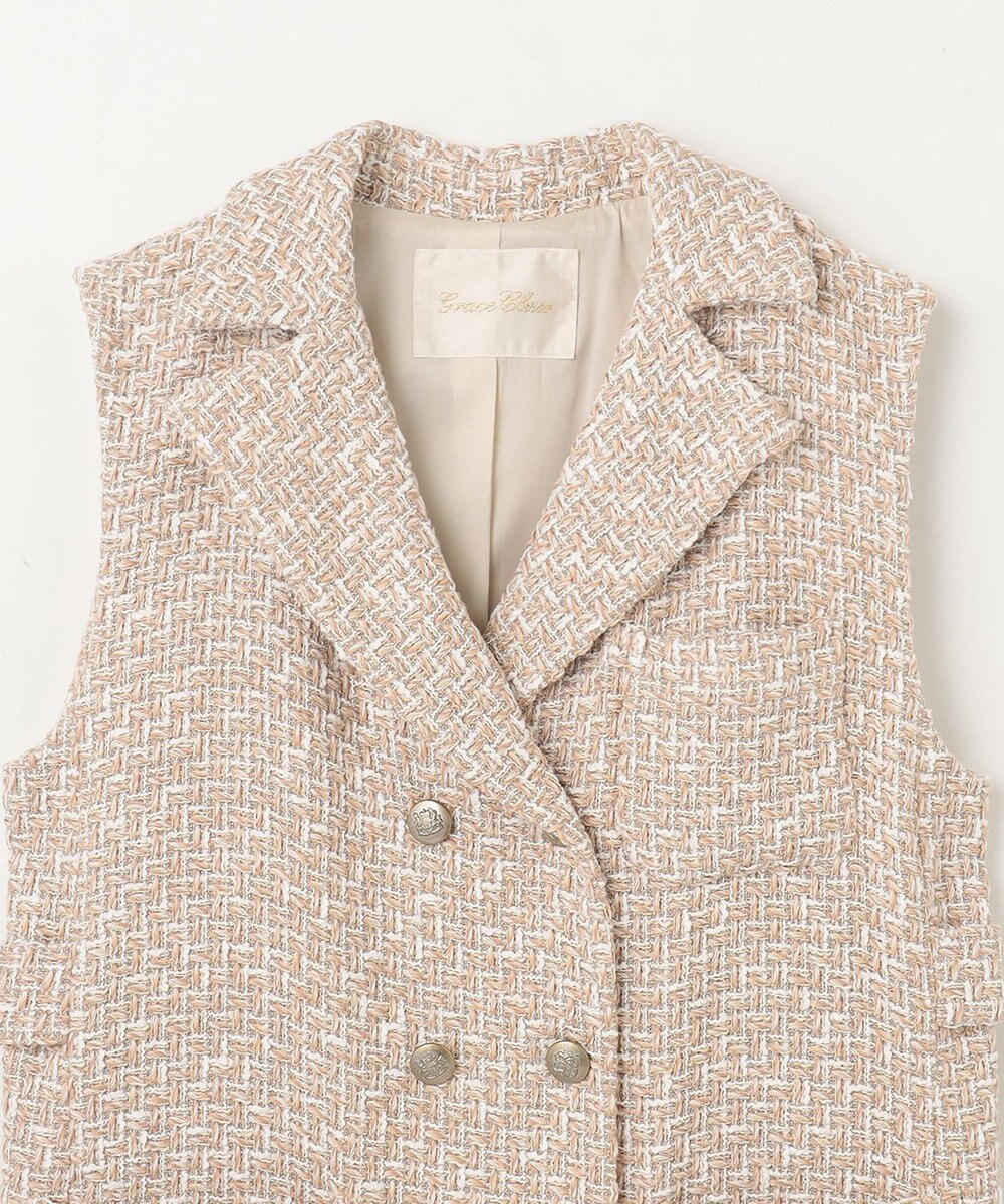 GRACE CONTINENTAL ツイードジレワンピース 