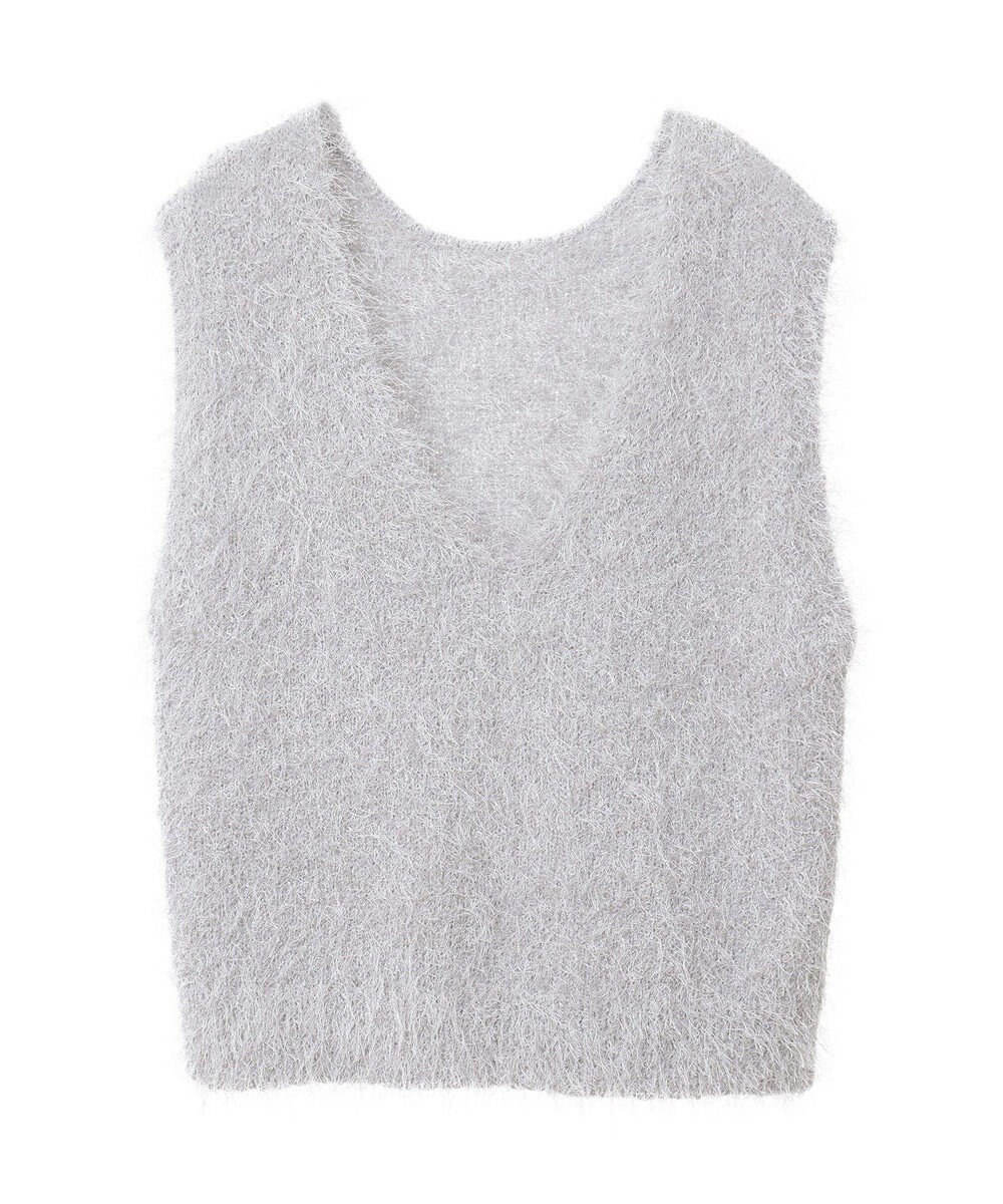 AMERICAN HOLIC 選べる丈２サイズ前後２ｗａｙシャギーベスト 