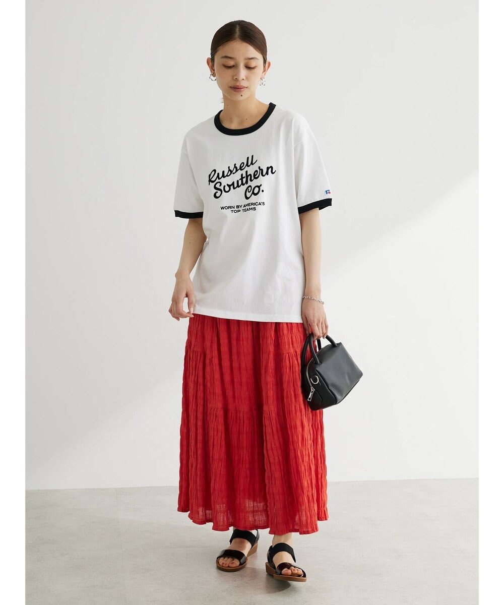 Green Parks Ｉ　段違いギャザーロングスカート 