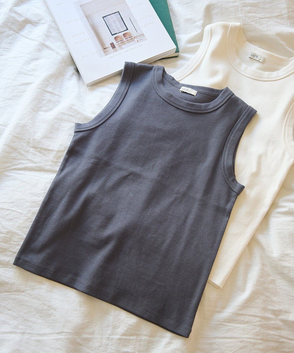 earth music&ecology リブタンクトップ 