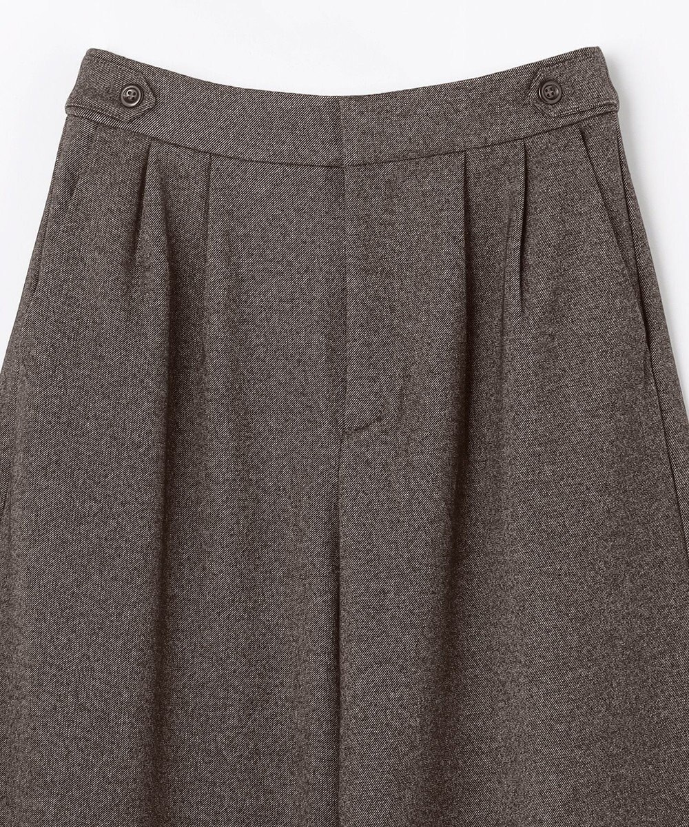 ANY L 【ウエストゴム】ライトツイードパンツ 