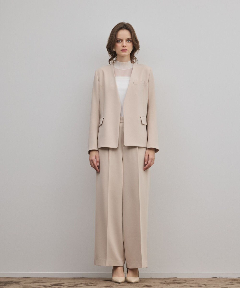 GRACE CONTINENTAL トリアセノーカラージャケット 