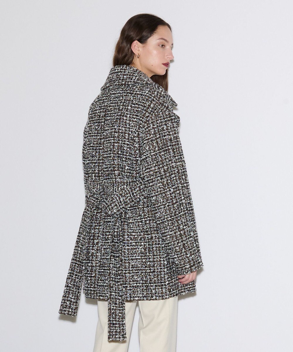 JOSEPH ウールツィード　ダブルブレステッドコート 