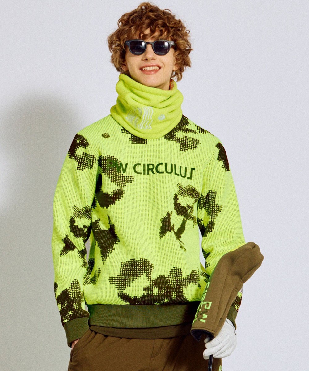 PW CIRCULUS 【MEN】Spark dot camouflage 軽量ニット ゴルフ 