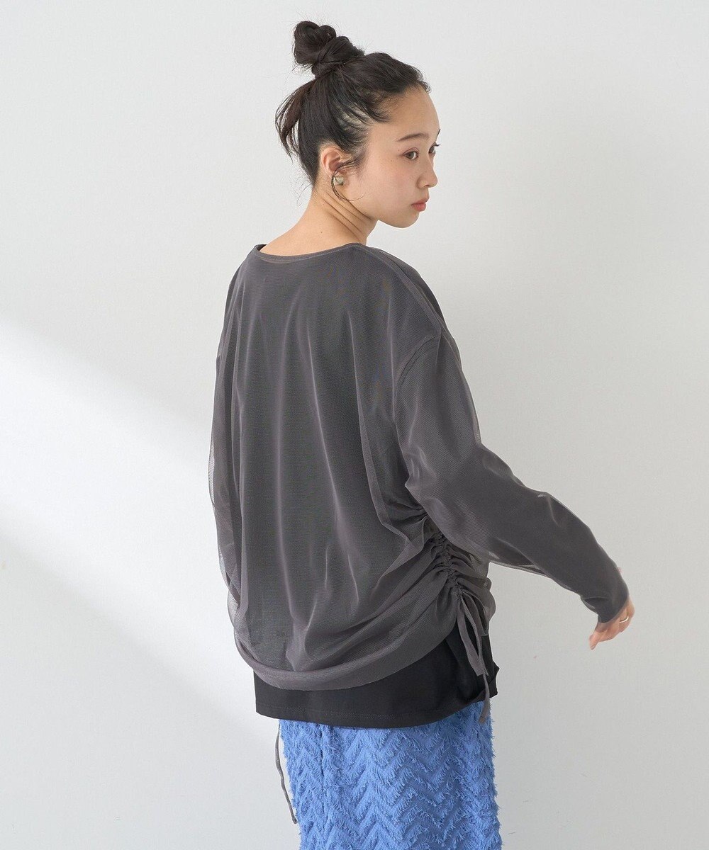 earth music&ecology ＳＥＴ２点ドロストシアープルオーバー＋ロゴＴｅｅ 