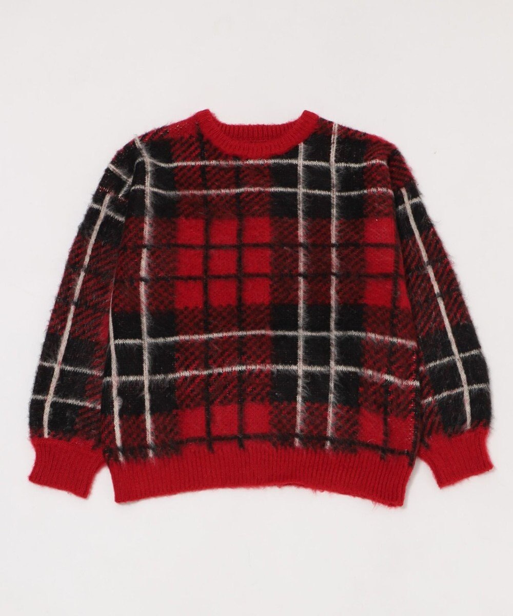 WEGO 【2025年秋冬新作】シャギーパターンニットBIGプルオーバー 