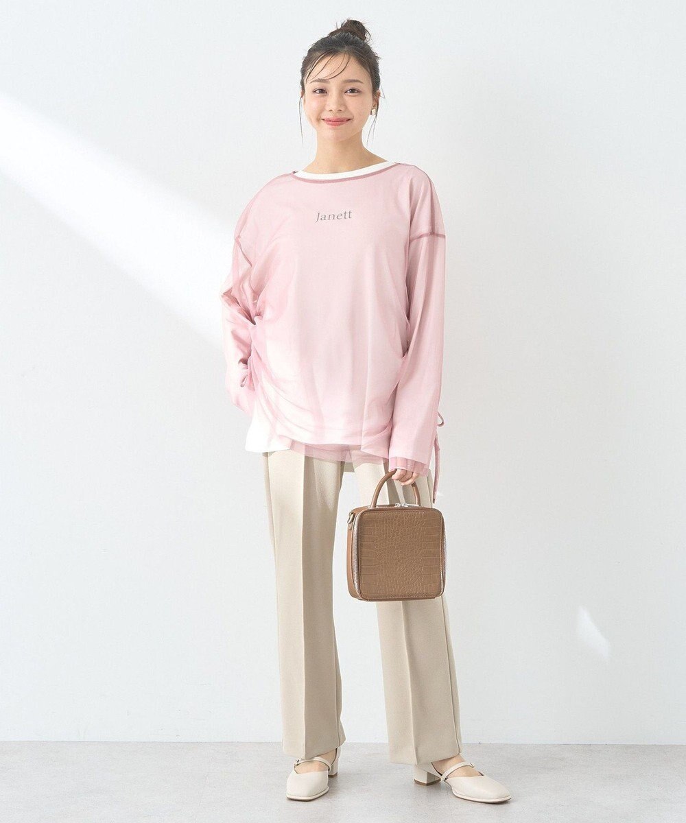 earth music&ecology ＳＥＴ２点ドロストシアープルオーバー＋ロゴＴｅｅ 