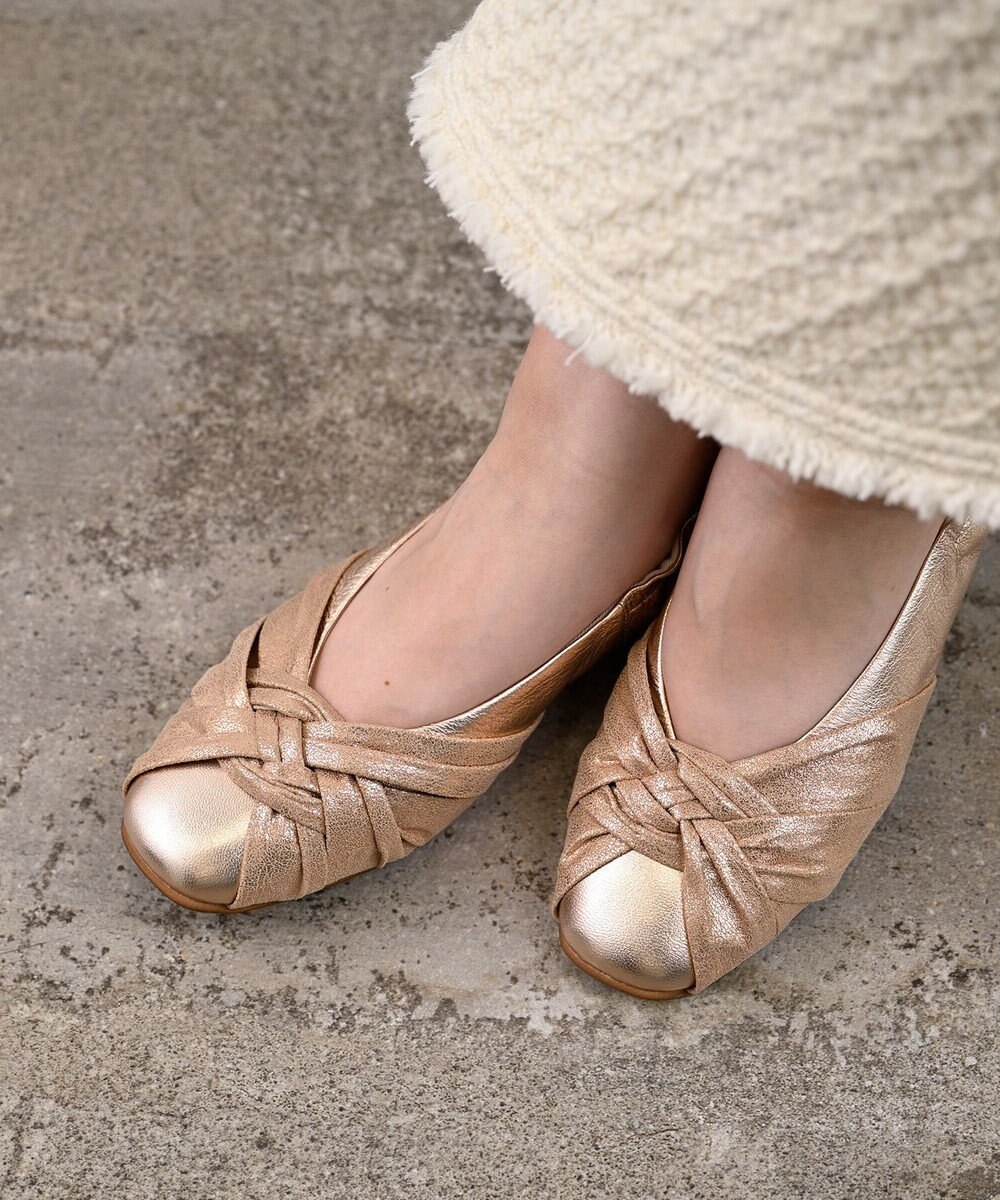 nouvelleRobe Oū 【本革・高反発】Square スクエアトゥ メッシュモチーフパンプス 