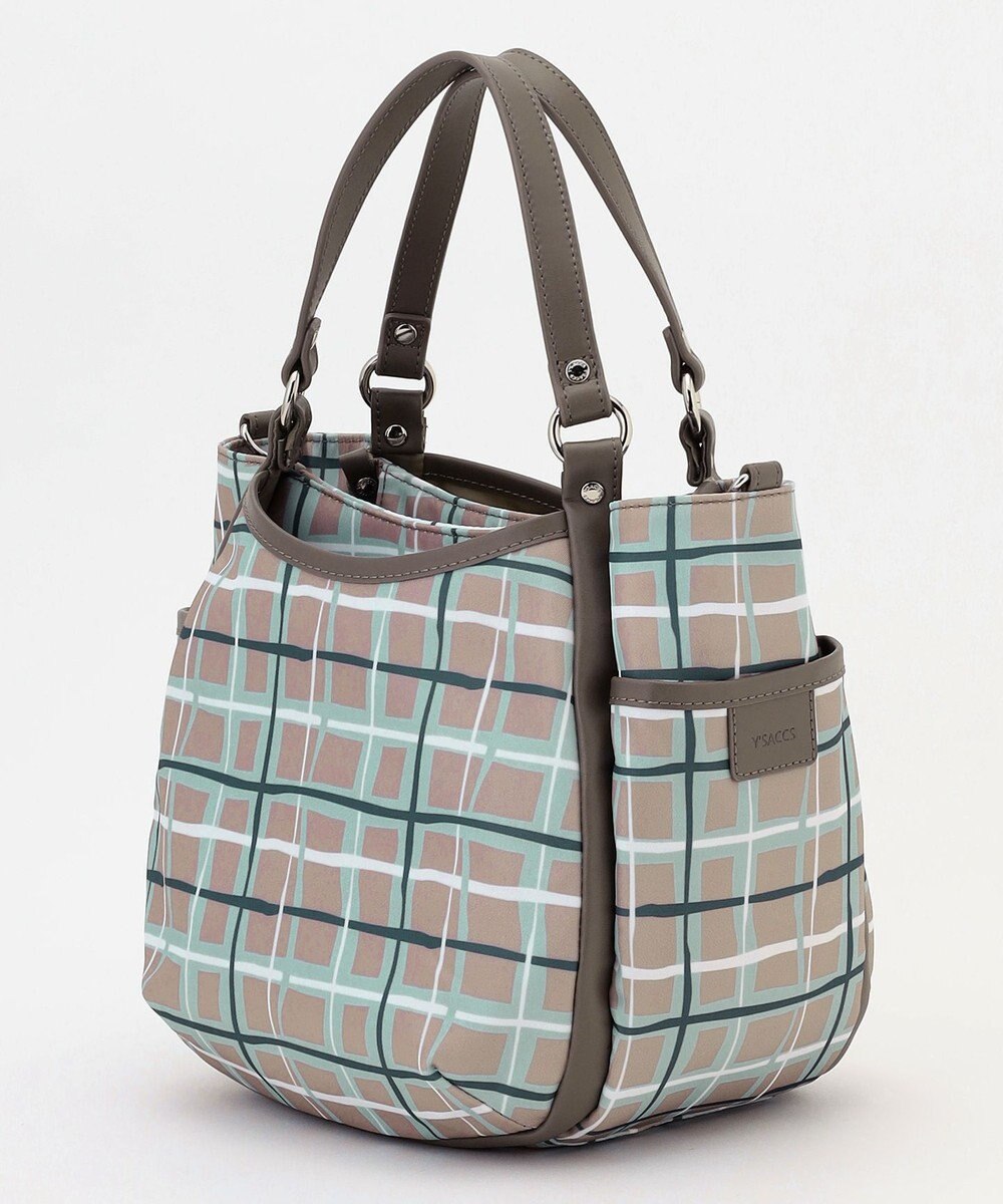 Y'SACCS ドローイングチェック2WAYミニトート 