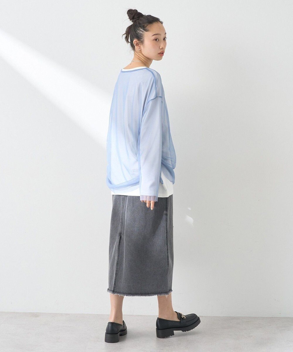 earth music&ecology ＳＥＴ２点ドロストシアープルオーバー＋ロゴＴｅｅ 