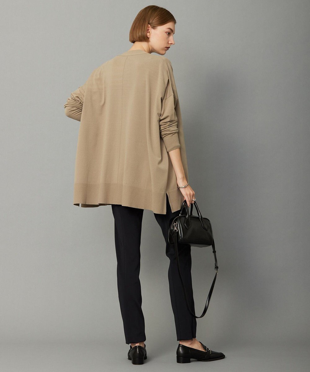 ICB 【洗える】ヴィスコースワイド Vネックカーディガン 