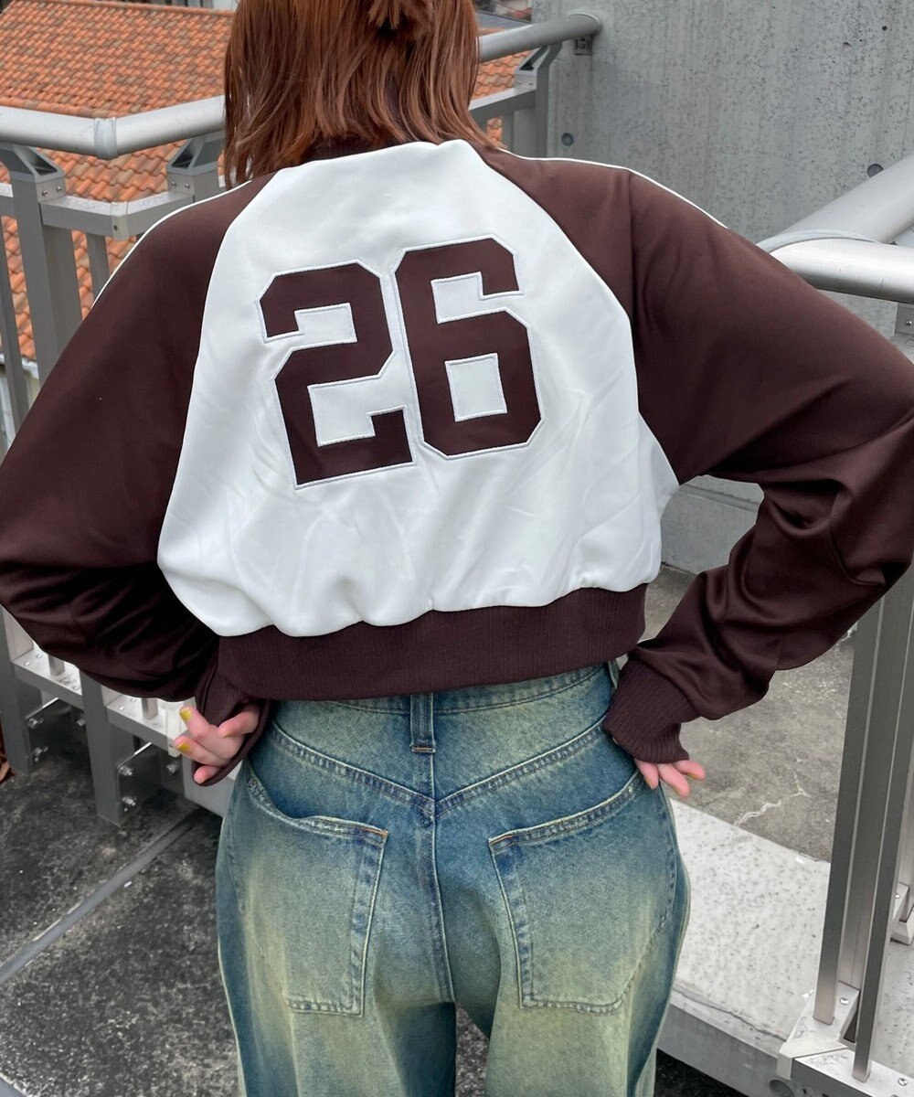 WEGO グラフィックショートトラックジャケット 