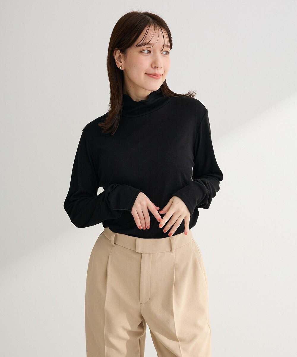 Green Parks シアーリブタートルプルオーバー 