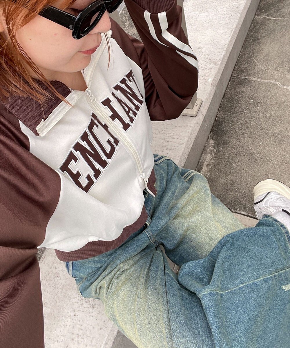 WEGO グラフィックショートトラックジャケット 