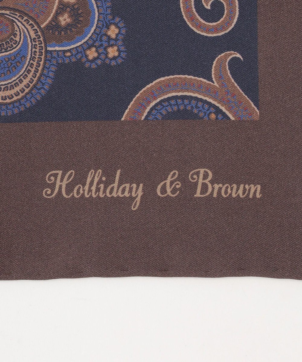 JOSEPH ABBOUD 【イタリア製】ダブルフェイスペイズリー　ストール 