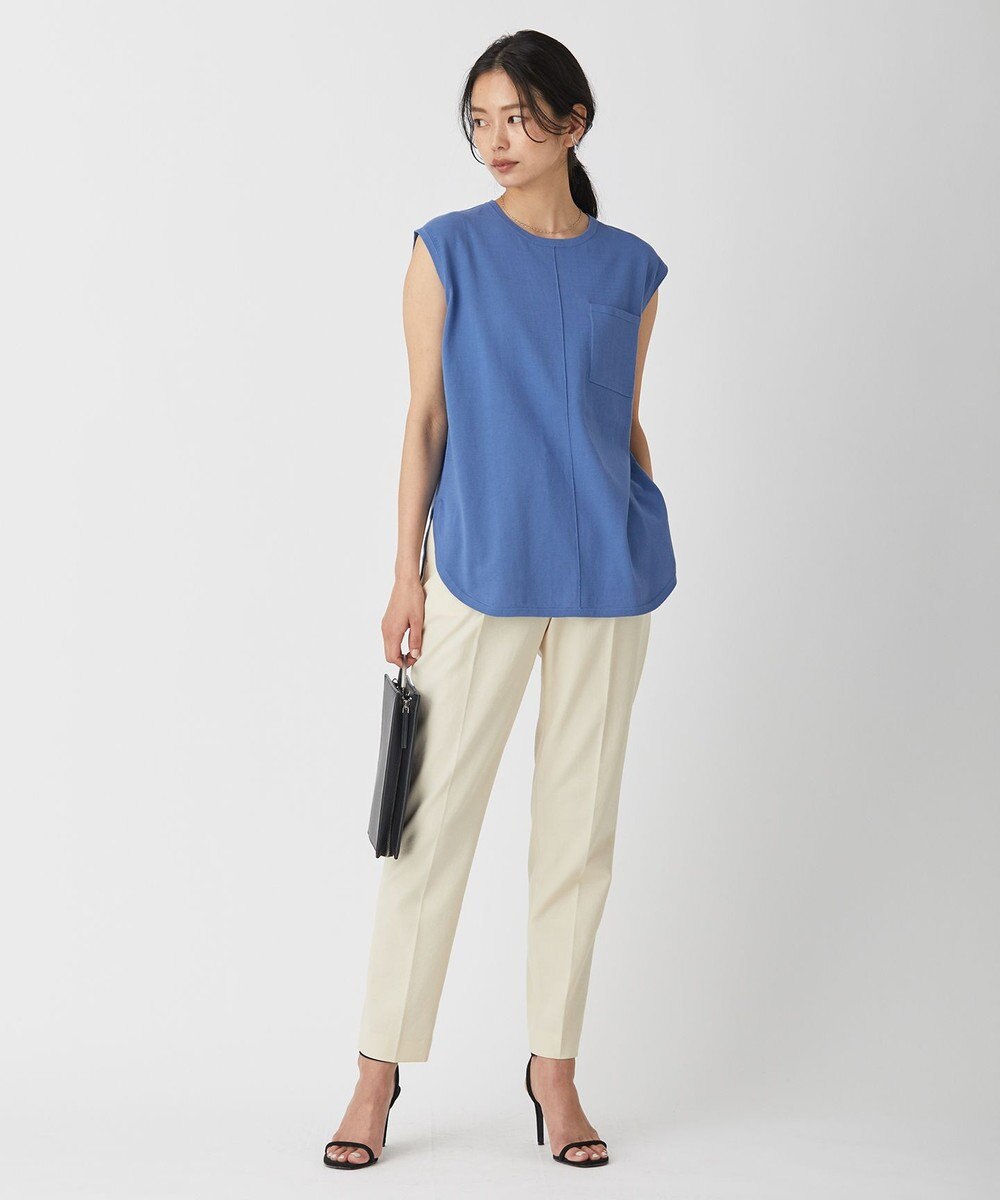 ICB L 【洗える】ガスコットンハイゲージ ノースリーブニット 