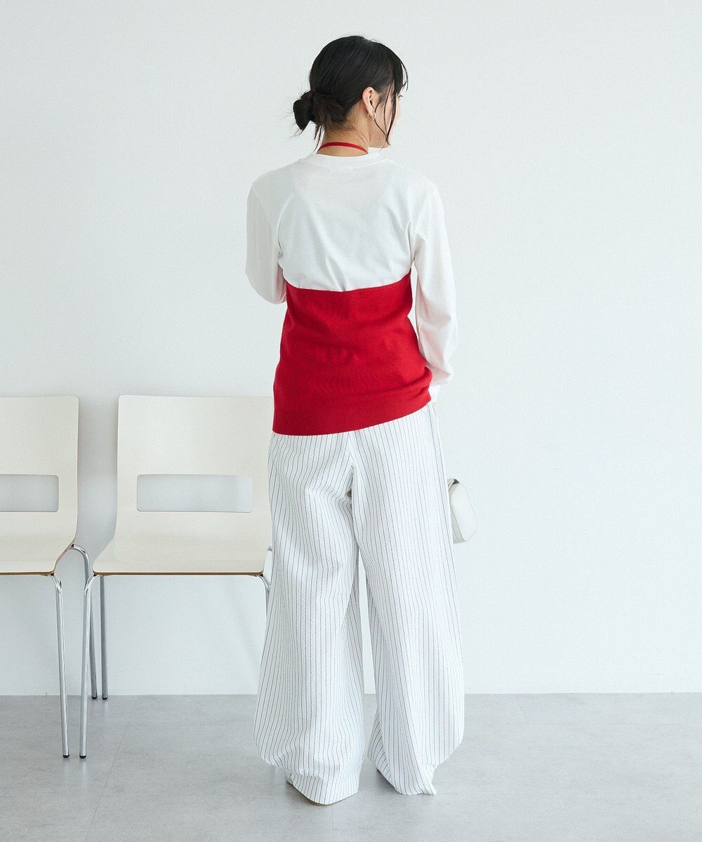 CRAFT STANDARD BOUTIQUE ベルトデザインワイドパンツ 