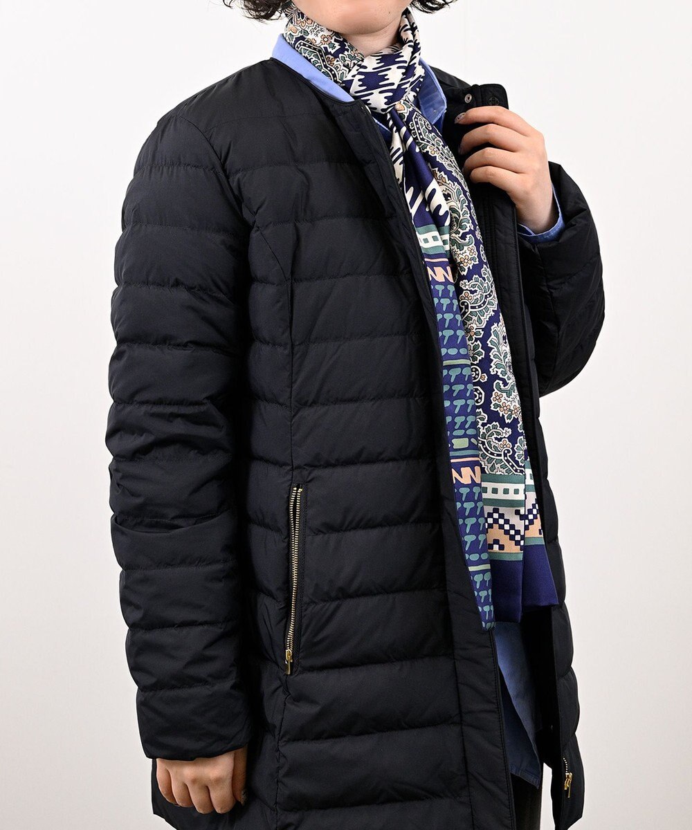 Marca ＜秋の新作！＞【Marcaオリジナル】コラージュプリント ナロースカーフ シルクツイル 