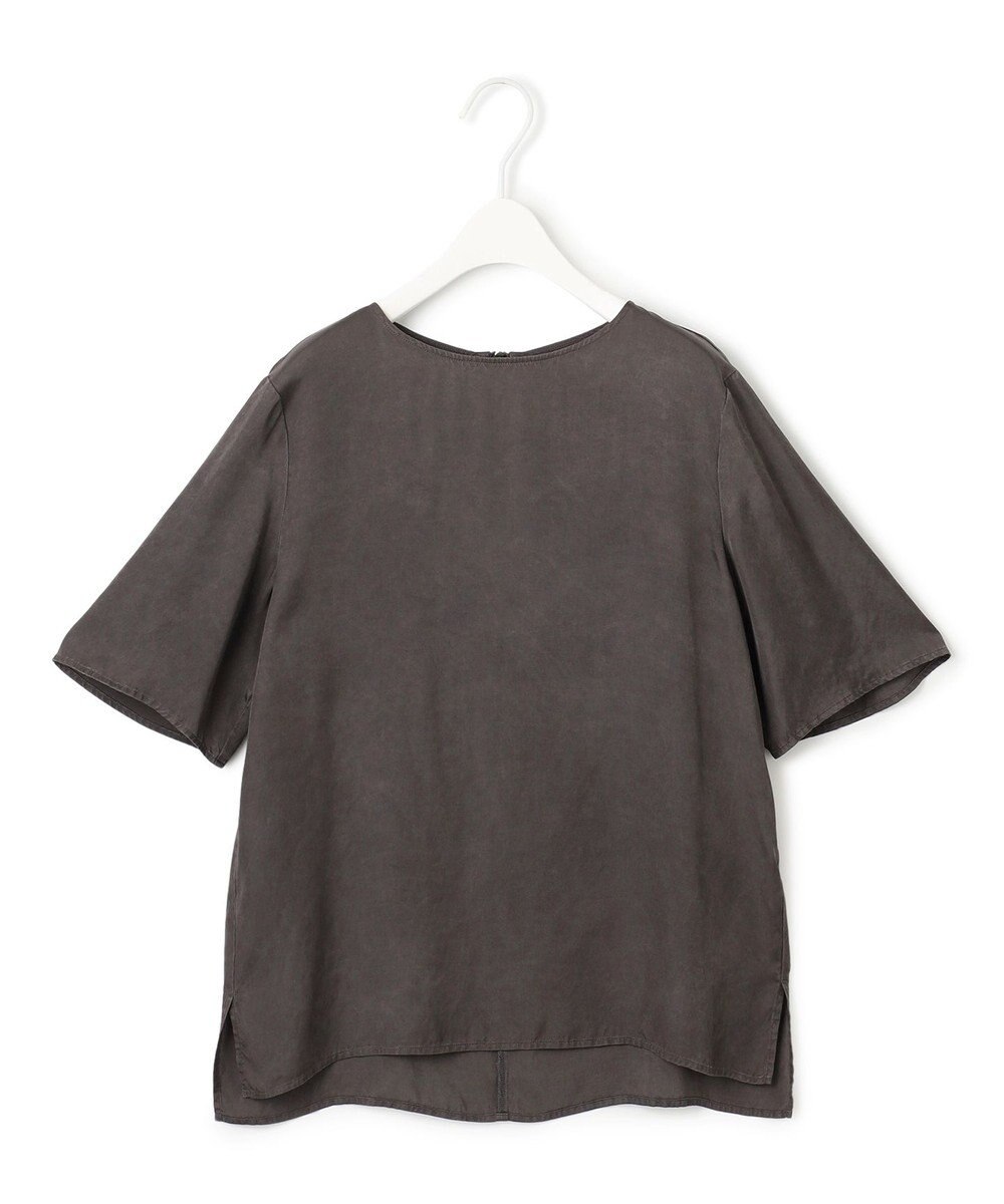 ICB 【洗える】 キュプラピグメントクロス ブラウス 